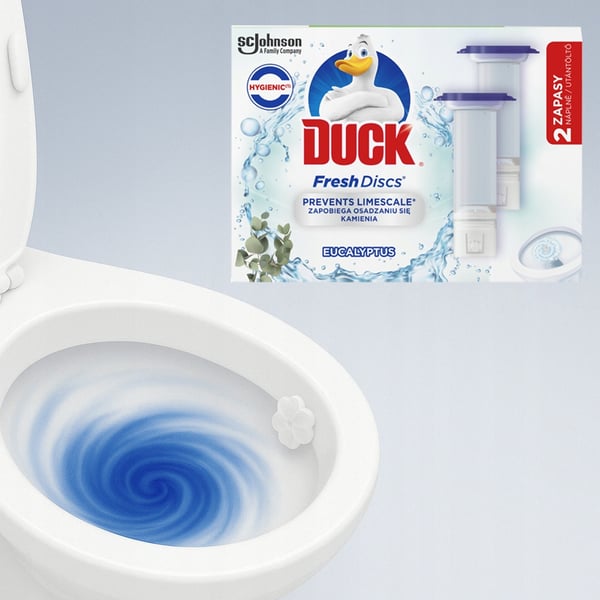 Duck Fresh Discs Eucaliptus toalettgeldisk 72ml 2x36ml