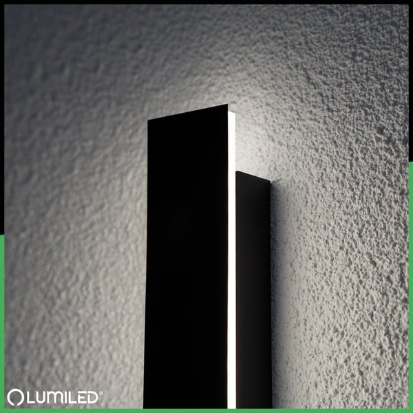 Trädgårdslampa LED väggmontering PELIO väggarmatur utvändig 30W 4000K IP65 LUMILED