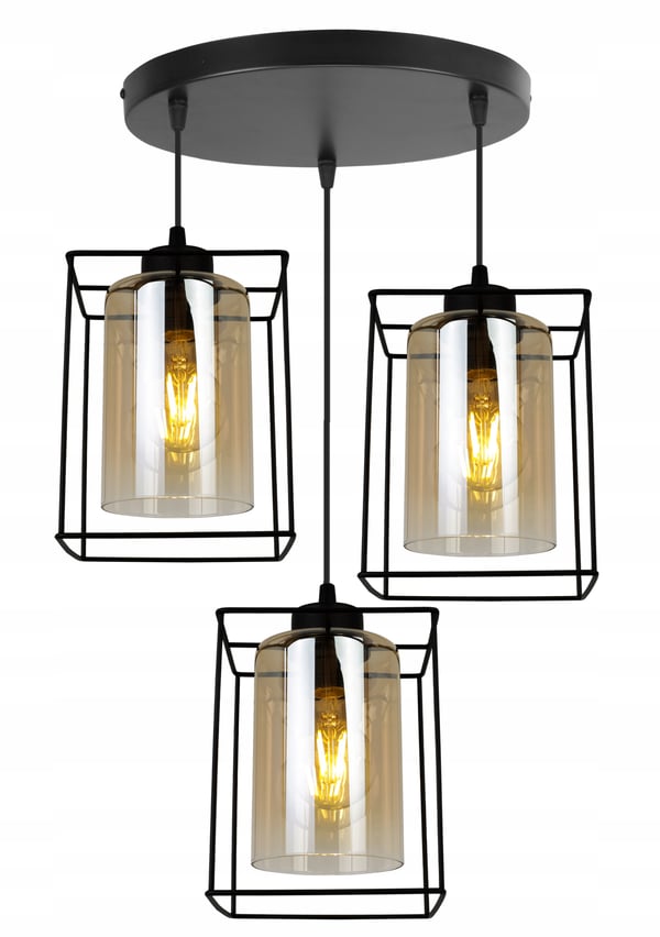 MODERNE ELEGANT HÆNGELAMPE MED GLASSKÆRM