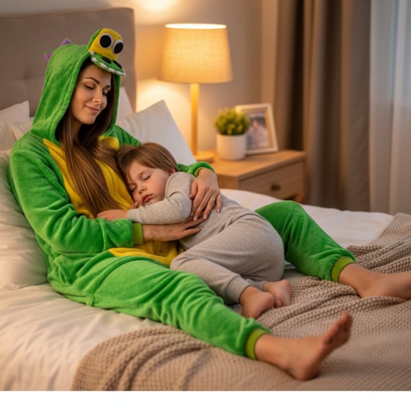 Kvinders kigurumi pyjamas krokodille varm heldragt XL heldragt A105 - S