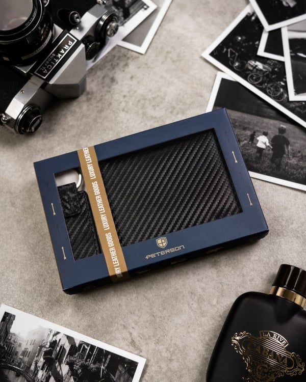 Presentset för män med elegant plånbok - Peterson