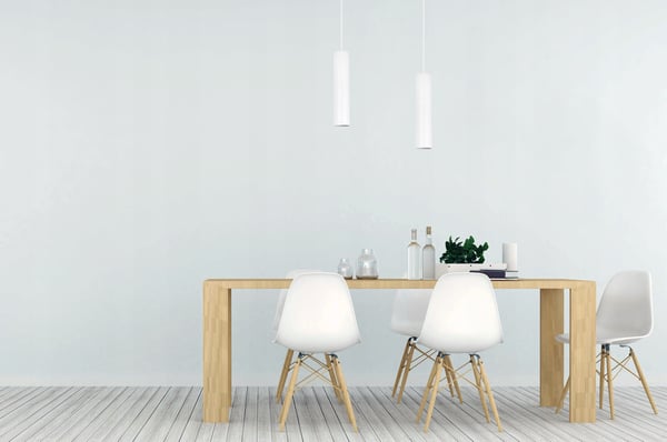 MODERNE LOFTHÆNGELAMPE HVID LED-LAMPE