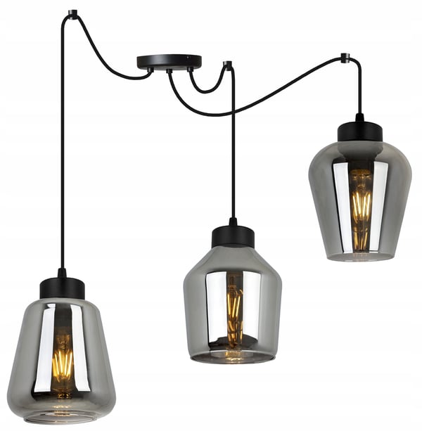 MODERNE ELEGANT HÆNGELAMPE MED GLASSKÆRM
