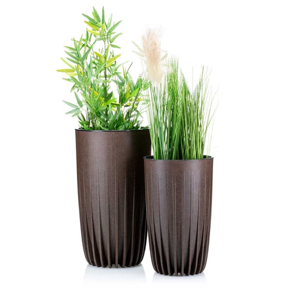 Stripped Tall ECO Coffee blomkruka