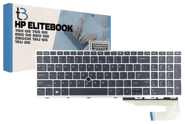 HP Elitebook 750 G5 755 G5 850 G5 850 G6 Zbook 15U G5 15U G6 LED-näppäimistö