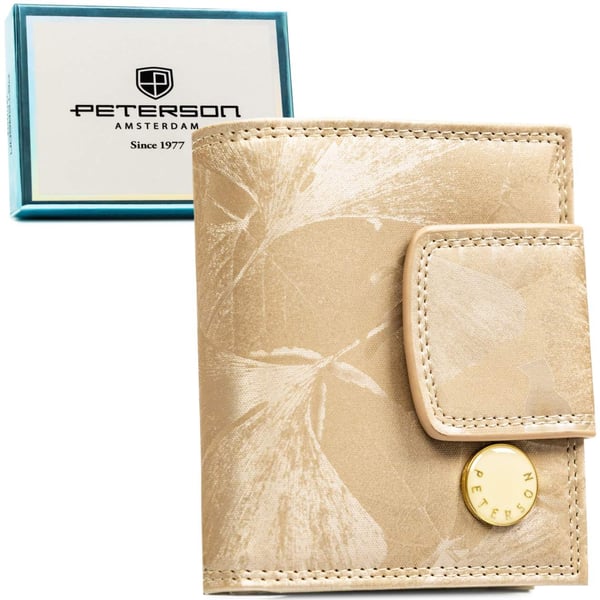 Naisten nahkalompakko + PU PTN PS329-MLF-2661 Beige