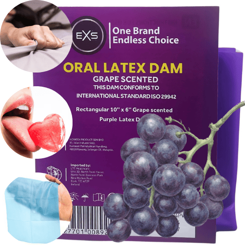 EXS Scented Oral Latex gummidam druva 1 st.