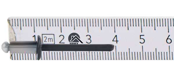 Öppna aluminiumnitar 4,8x10mm RAL 7016