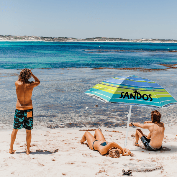 Strandparasoll - ränder
