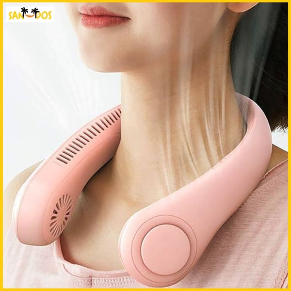 Bærbar nakkekøler Mini sportsventilator Pink Gave