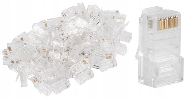 Lanberg PLU-5000 RJ-45 8P8C cat. 5e UTP-verkkopistoke 100 kpl