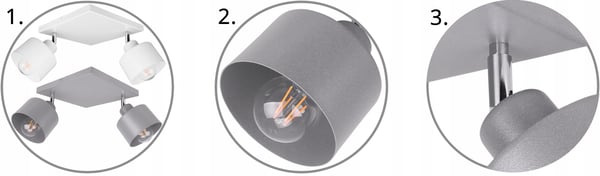 HÆNGENDE LOFTSLAMPE LYKRONE METALPLAFON
