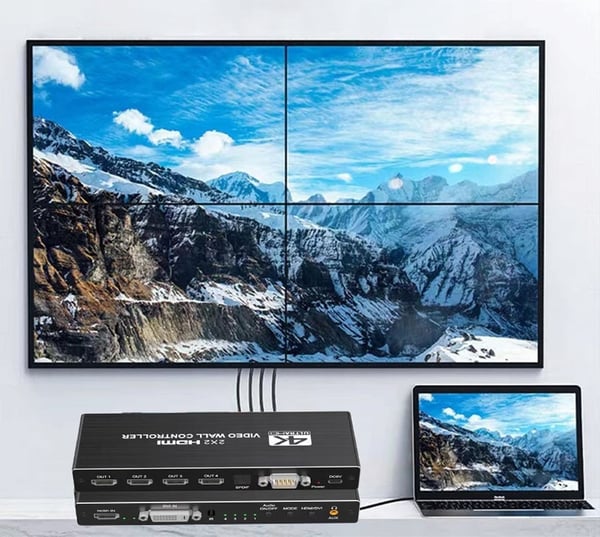 VIDEOSEITÄN OHJAIN HDMI 2X2 JAKAJA