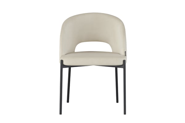 Klädd fåtölj Siena beige sammet