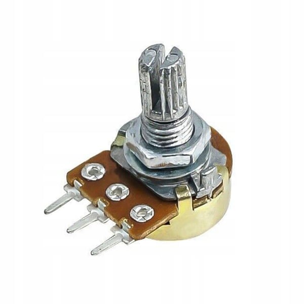 Lineaarinen pyörivä potentiometri B10K 10K Ohm L=15mm 1kpl