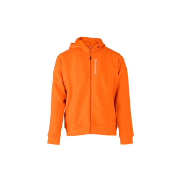Huva-sweatshirt HUSQVARNA dragkedja orange storlek L original