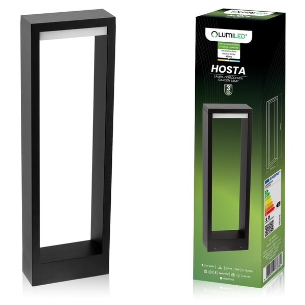Havelampe udendørs stående stolpe LED 10W HOSTA 60cm LUMILED