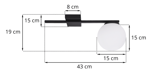 ALTA TAKLAMPA VIT 1PL E14