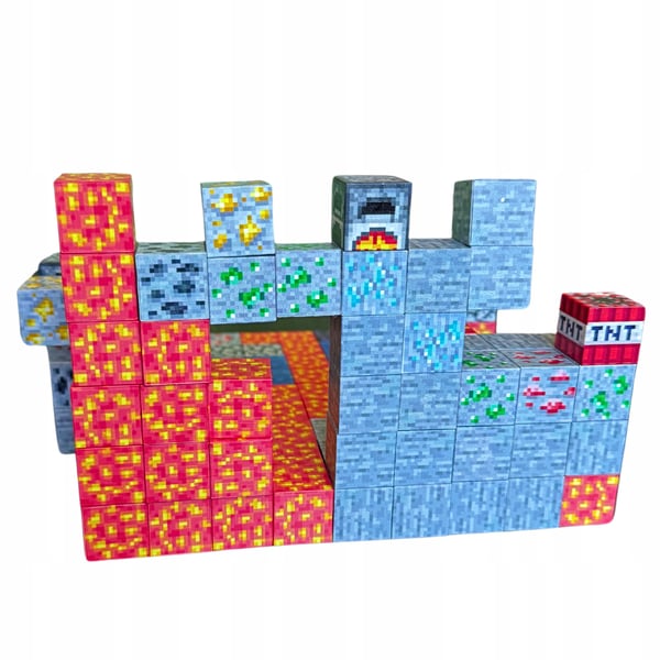 Minecraft Pædagogiske Magnetiske Blokke 143 dele og figurer