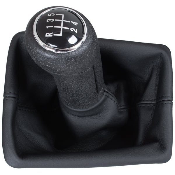 Audi A4 B8 07-15 gearskiftknop sort 5 gear med sort gearpung Audi A4 B8 07-15 gearskiftknop sort 5 gear med sort gearpung