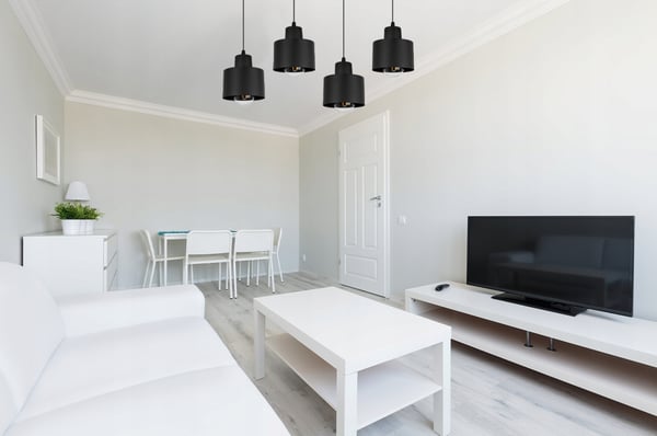 MODERN TAKLAMPA SVART LED-LAMPA