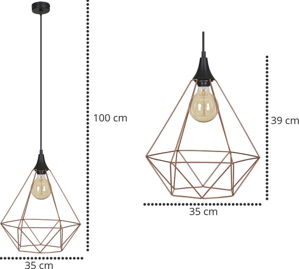 GALAXY LOFT Retro EDISON Pendellampe Kobber LED
