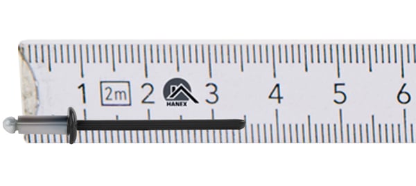 Åbne aluminiumnitter 3,2x8mm RAL9005