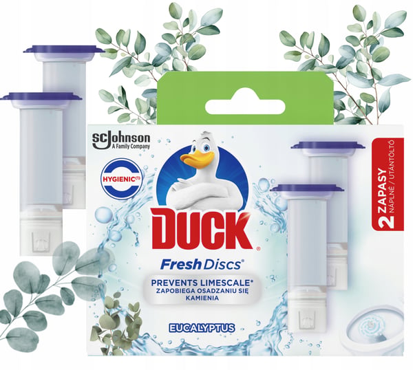Duck Fresh Discs Eucaliptus toalettgeldisk 72ml 2x36ml
