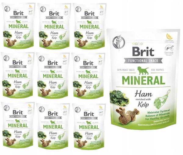 Brit Care hundesnack mineral ham hvalp 10x150g