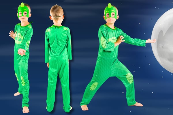 PJ Masks kostume til karneval, gekko-udklædning, kostumefest 12