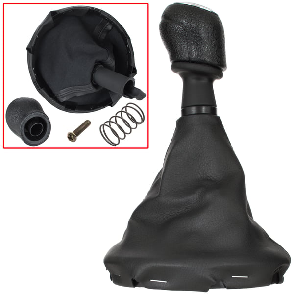 VW T5/T6 03-11 gearknap og gummimansjett 6-trins