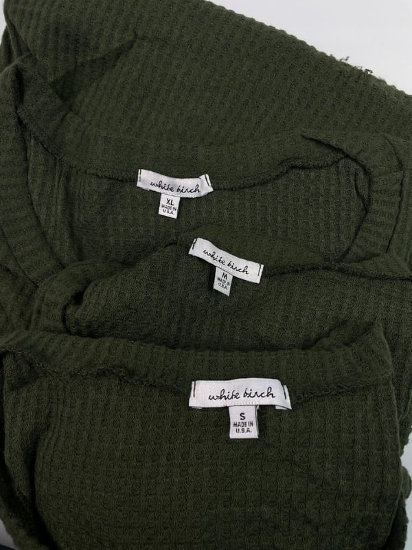 Grøn designerbluse Hvid bjørk M