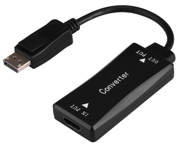 HDMI 4K naaras-DisplayPort kohinas-adapteri