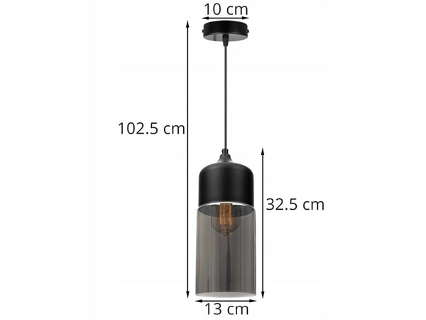 HÆNGENDE LOFTSLAMPE, GLASPLAFON, LED-LAMPE