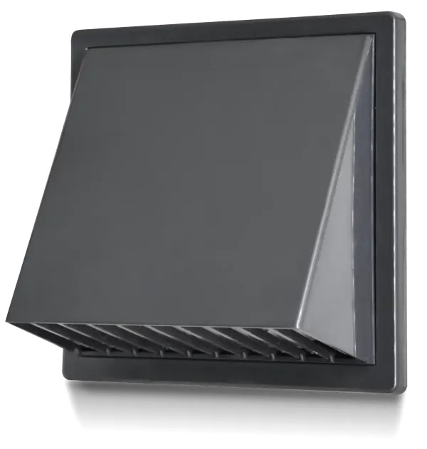 VENTILATIONSGITTER/UDLØB MED HÆTTE 170*170, FI 150, GRAFIT - RX 02-370GR VENTILATIONSGITTER/UDLØB MED HÆTTE 170*170, FI 150, GRAFIT - RX 02-370GR