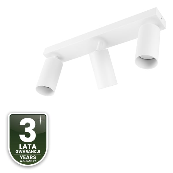 Kattovalaisin SPOT TUBA heijastin valaisinrunko halogeeni 3x GU10 TABULA LUMILED
