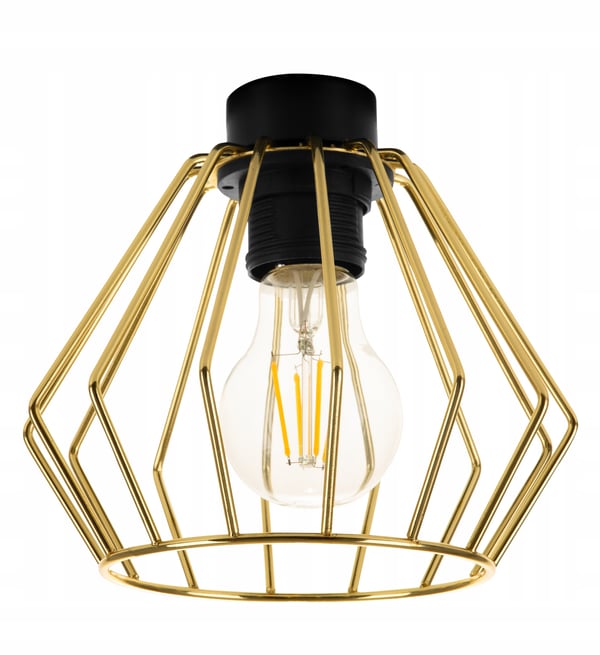 Lofthængende lampe med guld lysekrone i loftet Druciak
