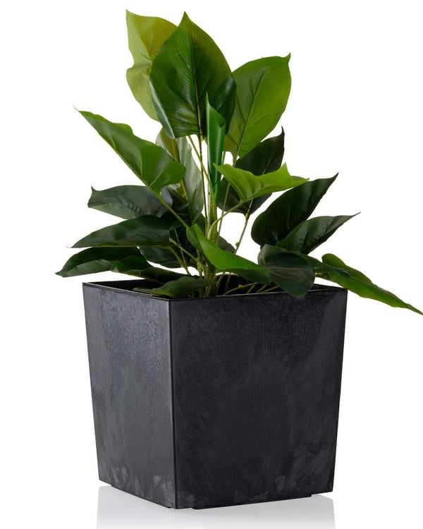 Flore svart betongblomkruka h25x25 cm
