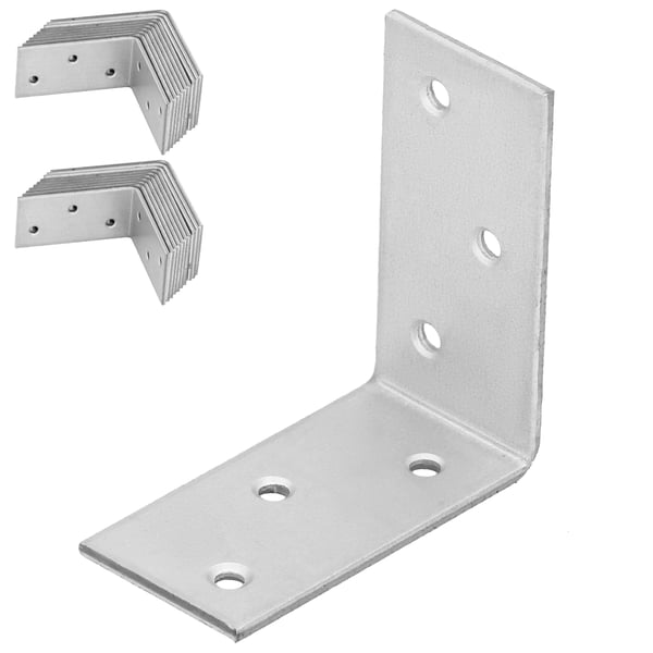 Kotarbau® Kirvesmiehen kulmaliitin ruostumatonta terästä sinkittyä 50 x 50 x 25 mm 25 kpl:n sarja
