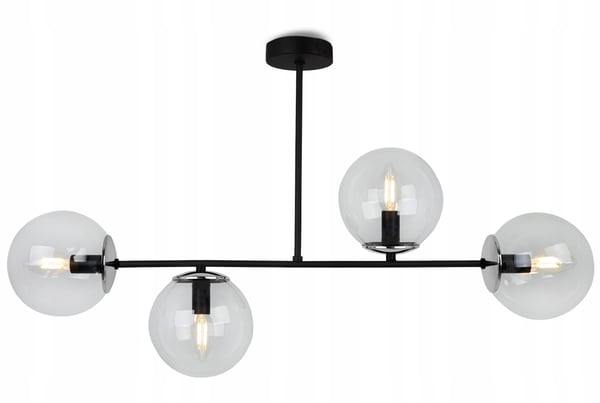 MODERNE HÆNGELAMPE MED GLASKUGLER LED-LYKRONE