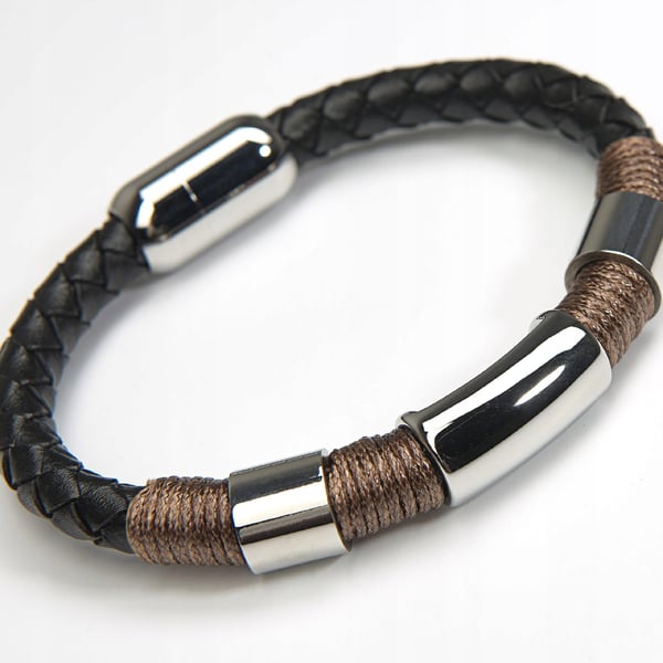 BBPL-06-BRAZ-R2 herrarmband magnetiskt