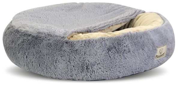 FLUFFY hundbädd 50 cm ljusgrå