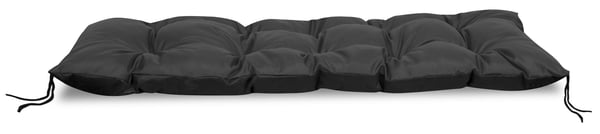 Havepude 120x40 cm vandtæt til pallebænk sort