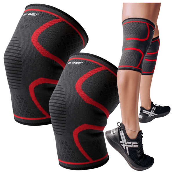 Kompressiopolven hihat, kompressioside, vakauttaa polven hyvin 2X FIT4MED