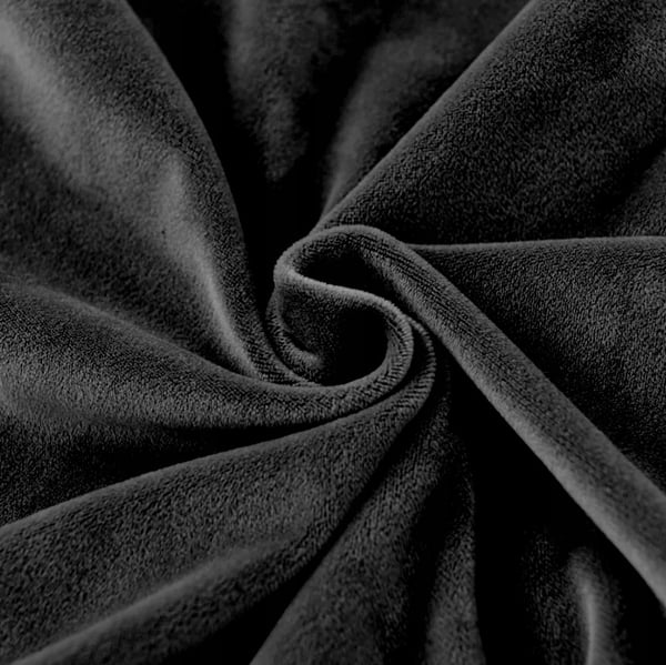 Sittlägg 40x40 cm svart elastisk velour