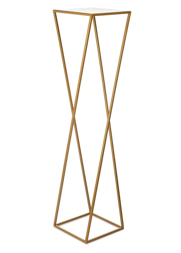 Moderni kultainen kukkateline 100 cm
