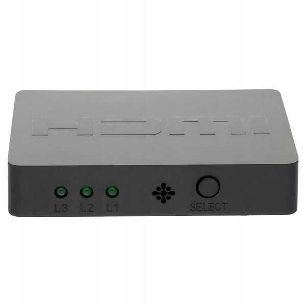 SWITCH 3x HDMI SWITCH SPLITTER + FJERNBETJENING