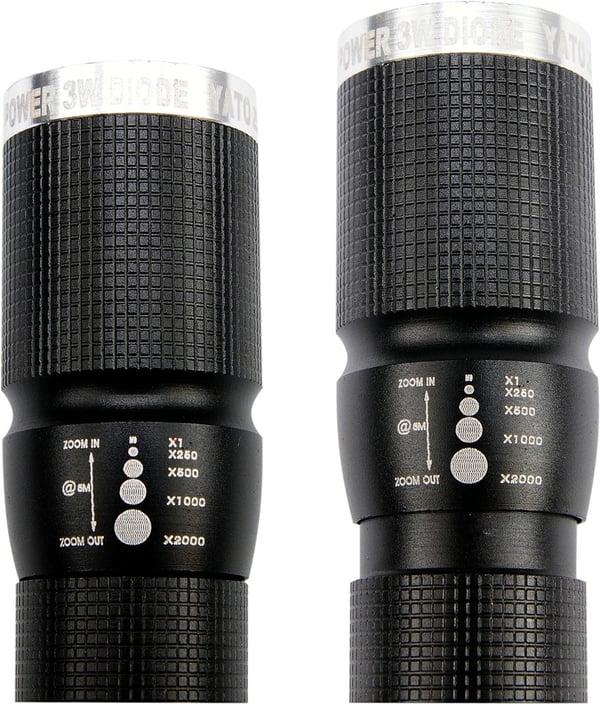 METALLOMMELYGTE MED CREE LED 100*25MM - YT-08571