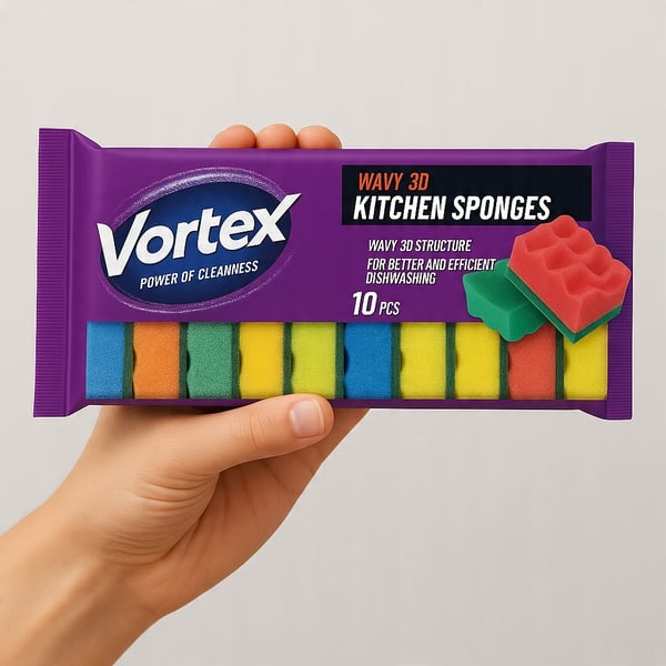 Vortex 3D Wave kökssvampar 10 st