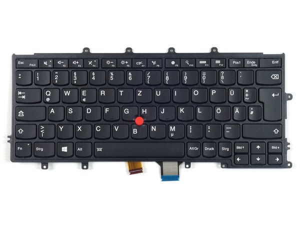 Tradebit - Tastatur für Lenovo ThinkPad | Deutsch DE qwertz | Volle Yhteensopivuus | Hochwertige Materialien | LED-taustavalo Beleuchtung | Mallit: X230s X240 X250 X260 X270